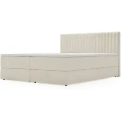 GrainGold Boxbett mit Stauraum Maine ¦ beige ¦ Maße (cm): B: 205 H: 105