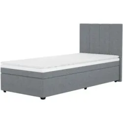Höffner Boxbett  Duke ¦ grau ¦ Maße (cm): B: 97 H: 104