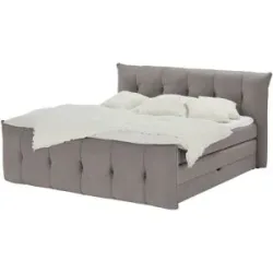 switch Boxspringbett mit Bettkasten Sofia ¦ grau ¦ Maße (cm): B: 184 H: 113