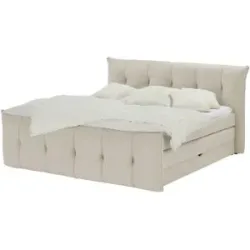 switch Boxspringbett mit Bettkasten Sofia ¦ beige ¦ Maße (cm): B: 164 H: 113
