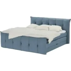 switch Boxspringbett mit Bettkasten Sofia ¦ blau ¦ Maße (cm): B: 164 H: 113