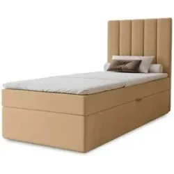 Höffner Boxbett mit Stauraum  Nelia ¦ beige ¦ Maße (cm): B: 82 H: 124