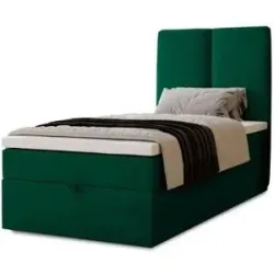 Höffner Boxbett mit Stauraum  Macclesfield ¦ grün ¦ Maße (cm): B: 81 H: 110