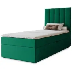 Höffner Boxbett mit Stauraum  Nelia ¦ grün ¦ Maße (cm): B: 82 H: 124