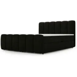GrainGold Boxbett mit Stauraum Cloud Box ¦ schwarz ¦ Maße (cm): B: 143 H: 115
