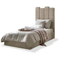 Miuform Polsterbett mit Bettkasten Dreamy Aurora ¦ beige ¦ Maße (cm): B: 97 H:
