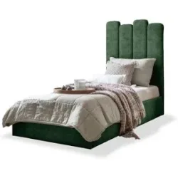 Miuform Polsterbett mit Bettkasten Dreamy Aurora ¦ grün ¦ Maße (cm): B: 97 H: