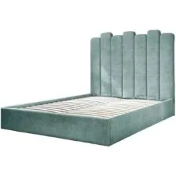 Miuform Polsterbett mit Bettkasten Dreamy Aurora ¦ blau ¦ Maße (cm): B: 147 H: