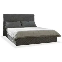 Miuform Polsterbett gemustert Sleepy Luna ¦ grau ¦ Maße (cm): B: 166 H: 105