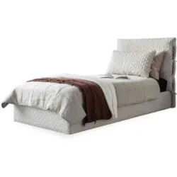 Miuform Polsterbett gemustert Sleepy Luna ¦ beige ¦ Maße (cm): B: 96 H: 105