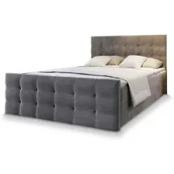 MASSENO Boxbett mit Bettkasten Amon ¦ grau ¦ Maße (cm): B: 180 H: 98