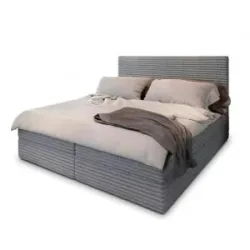 MASSENO Boxbett mit Bettkasten Pisa ¦ grau ¦ Maße (cm): B: 140 H: 98