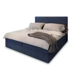 MASSENO Boxbett mit Bettkasten Pisa ¦ blau ¦ Maße (cm): B: 140 H: 98