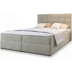 MASSENO Boxbett mit Bettkasten Glos ¦ beige ¦ Maße (cm): B: 140 H: 98