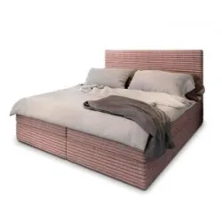 MASSENO Boxbett mit Bettkasten Pisa ¦ rosa/pink ¦ Maße (cm): B: 140 H: 98