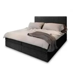 MASSENO Boxbett mit Bettkasten Pisa ¦ schwarz ¦ Maße (cm): B: 180 H: 98