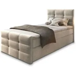 MASSENO Boxbett mit Bettkasten Amon ¦ beige ¦ Maße (cm): B: 100 H: 98