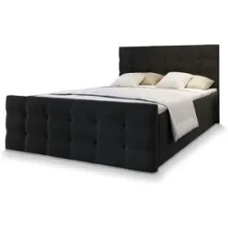 MASSENO Boxbett mit Bettkasten Amon ¦ schwarz ¦ Maße (cm): B: 160 H: 98