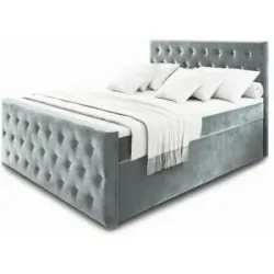 MASSENO Boxbett mit Bettkasten Fondi ¦ grau ¦ Maße (cm): B: 160 H: 120