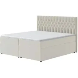 Höffner Boxbett mit Bettkasten Belek ¦ beige ¦ Maße (cm): B: 160 H: 125