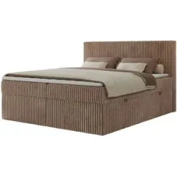 Höffner Boxbett mit Bettkasten Tiliano ¦ braun ¦ Maße (cm): B: 164 H: 119