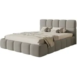 Selsey Polsterbett mit Lattenrost Cloudy ¦ grau ¦ Maße (cm): B: 160 H: 96