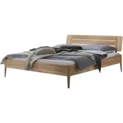 HASENA Massivholzbett Buche Busseto ¦ holzfarben ¦ Maße (cm): B: 146 H: 85