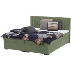 Höffner Boxbett  Didcot ¦ grün ¦ Maße (cm): B: 187 H: 104