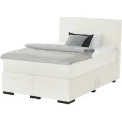 Boxspringbett mit Bettkasten Boxi Classic ¦ creme ¦ Maße (cm): B: 140 H: