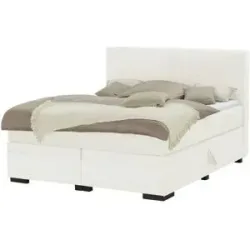 Boxspringbett mit Bettkasten Boxi Classic ¦ creme ¦ Maße (cm): B: 160 H: