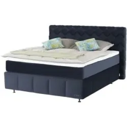 Jette Home Boxspringbett  Braid ¦ blau ¦ Maße (cm): B: 182 H: 123
