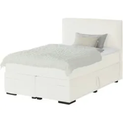 Boxspringbett mit Bettkasten Boxi Urban ¦ creme ¦ Maße (cm): B: 140 H: 125