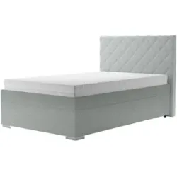 Höffner Polsterbett  Kelso ¦ grün ¦ Maße (cm): B: 131 H: 117