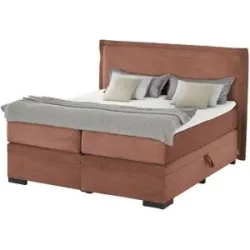 Jette Home Boxspringbett mit Bettkasten  Adapt ¦ kupfer ¦ Maße (cm): B: 182 H: