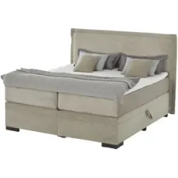 Jette Home Boxspringbett mit Bettkasten  Adapt ¦ beige ¦ Maße (cm): B: 182 H: