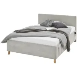 Höffner Polsterbett in Cord Cool ¦ beige ¦ Maße (cm): B: 150 H: 90
