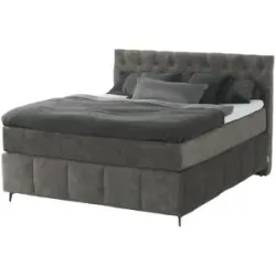Jette Home Boxspringbett  Glam New ¦ grau ¦ Maße (cm): B: 202 H: 132,5