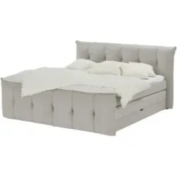 switch Boxspringbett mit Bettkasten Sofia ¦ grau ¦ Maße (cm): B: 204 H: 113