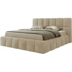 Höffner Boxbett mit Bettkasten Nira ¦ creme ¦ Maße (cm): B: 154 H: 113