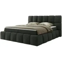 Höffner Boxbett mit Bettkasten Nira ¦ grau ¦ Maße (cm): B: 194 H: 113