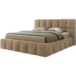 Höffner Boxbett mit Bettkasten Nira ¦ beige ¦ Maße (cm): B: 194 H: 113