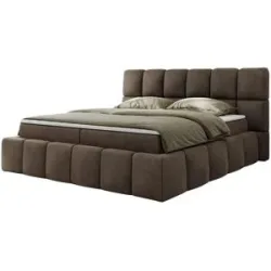 Höffner Boxbett mit Bettkasten Nira ¦ braun ¦ Maße (cm): B: 214 H: 113