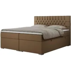 Höffner Boxbett mit Bettkasten Pera ¦ braun ¦ Maße (cm): B: 160 H: 125