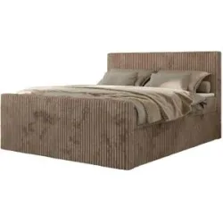Höffner Boxbett mit Bettkasten Tiliano Duo ¦ braun ¦ Maße (cm): B: 144 H: 119