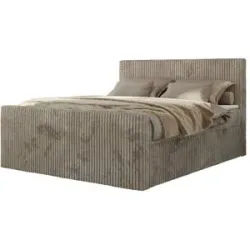 Höffner Boxbett mit Bettkasten Tiliano Duo ¦ braun ¦ Maße (cm): B: 184 H: 119