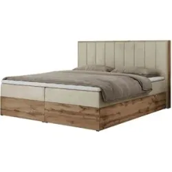 Höffner Boxbett mit Bettkasten Bellissimo ¦ beige ¦ Maße (cm): B: 168 H: 115