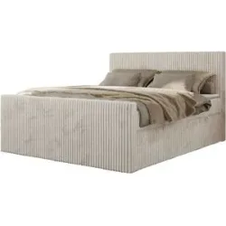 Höffner Boxbett mit Bettkasten Tiliano Duo ¦ beige ¦ Maße (cm): B: 164 H: 119