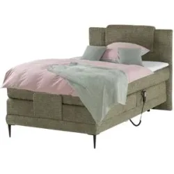 switch Motor-Boxspringbett  Wave ¦ grün ¦ Maße (cm): B: 110 H: 111