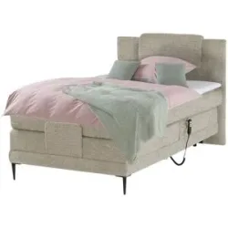 switch Motor-Boxspringbett  Wave ¦ beige ¦ Maße (cm): B: 110 H: 111