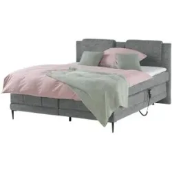 switch Motor-Boxspringbett  Wave ¦ grau ¦ Maße (cm): B: 150 H: 111